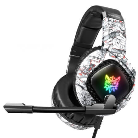 หูฟังเกมมิ่ง ONIKUMA K19 GAMING HEADSET - ลายพลางสีขาว_1