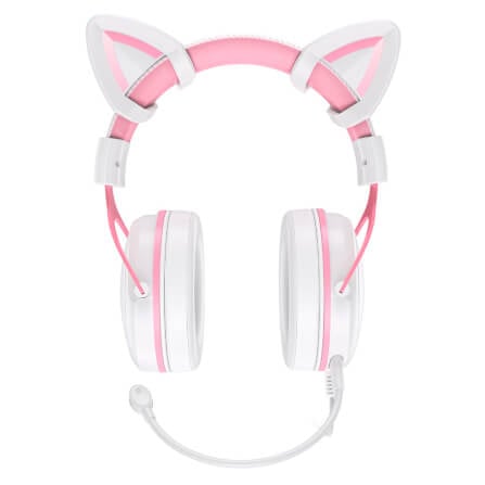 หูฟังเกมมิ่ง ONIKUMA X10 CAT EARS GAMING HEADSET - สีขาว_1