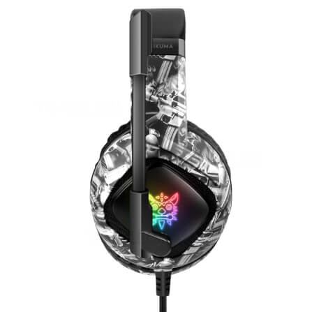 หูฟังเกมมิ่ง ONIKUMA K19 GAMING HEADSET - ลายพลางสีเทา_2