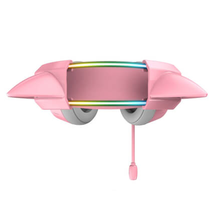 หูฟังเกมมิ่ง ONIKUMA X15 PRO CAT EARS RGB LIGHT DOUBLE-HEAD BEAM - สีชมพู_3
