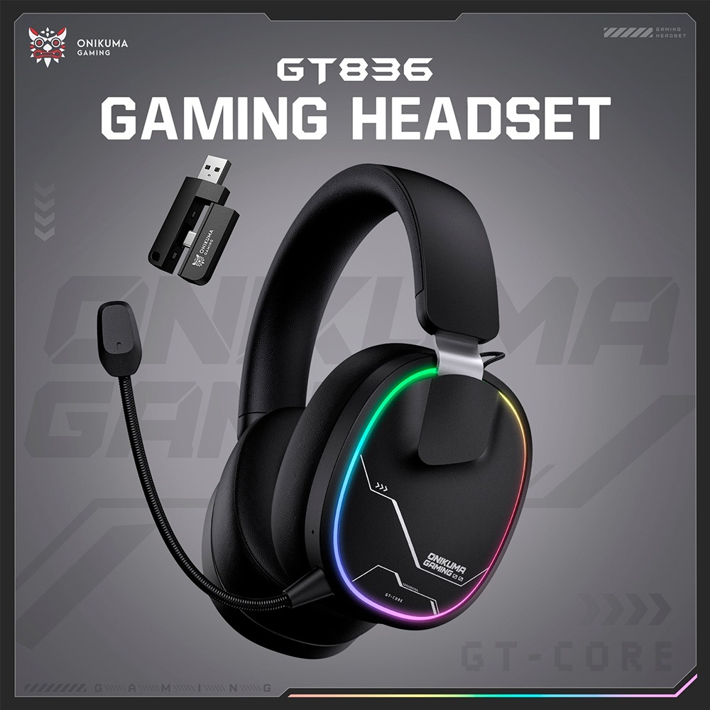 หูฟังเกมมิ่ง ONIKUMA GT836 - ดำ_4