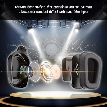 หูฟังเกมมิ่ง ONIKUMA K20 GAMING HEADSET - สีดำ_6
