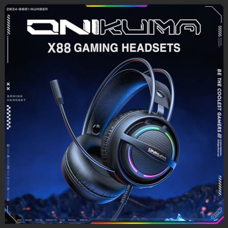 หูฟังเกมมิ่ง ONIKUMA X88 RGB GAMING HEADSET_6