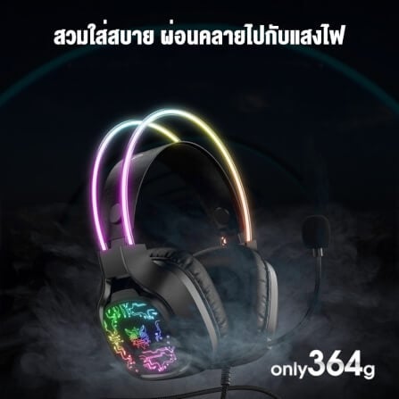 หูฟังเกมมิ่ง ONIKUMA X22 GAMING HEADSET - สีดำ_9