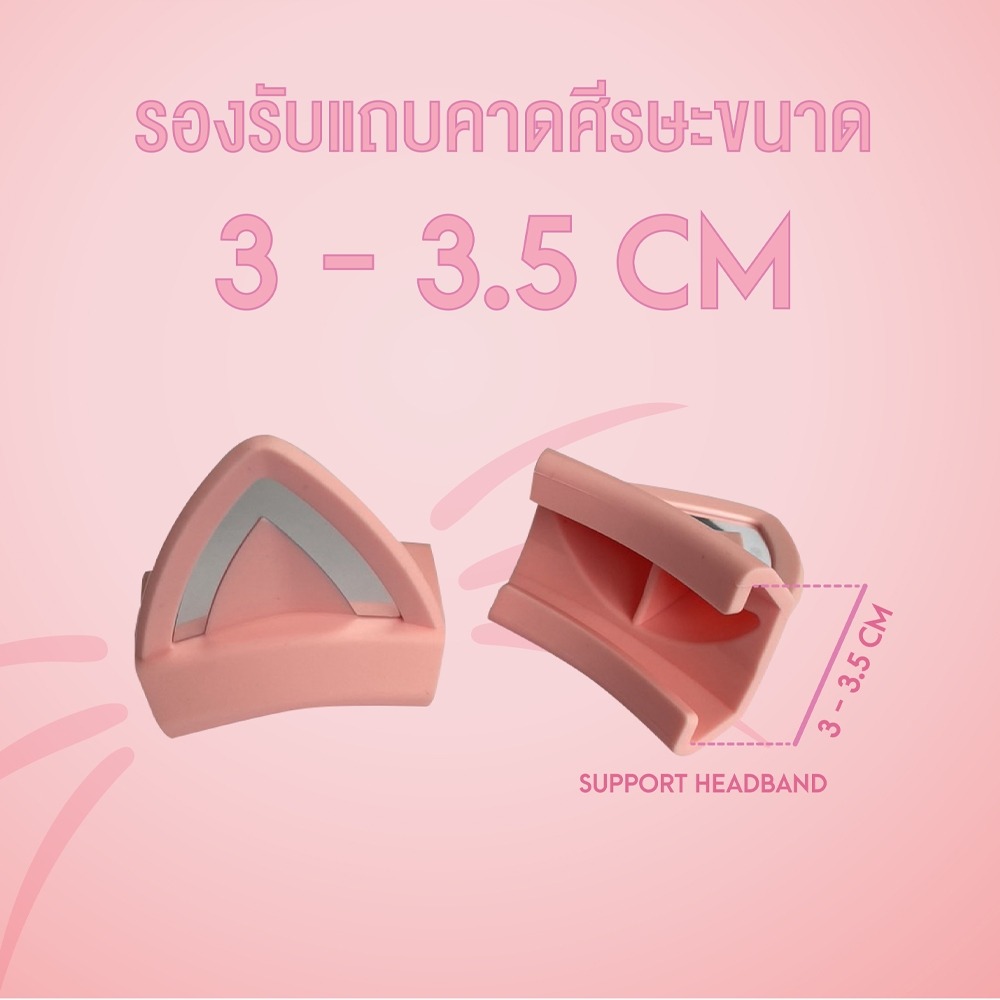 อุปกรณ์ตกแต่งหูฟังรูปทรงหูแมว สำหรับ ONIKUMA K96 - สีชมพู_2