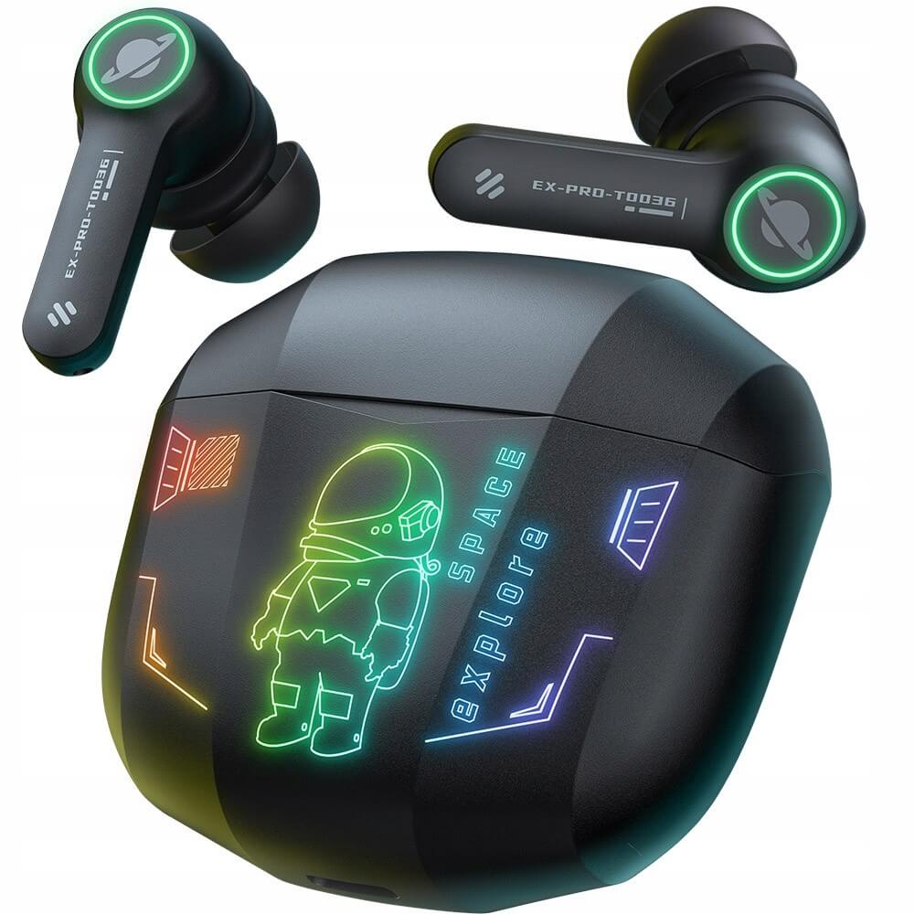 หูฟังเกมมิ่งไร้สาย Onikuma T36 มาพร้อมแสงไฟ RGB - อวกาศ_11