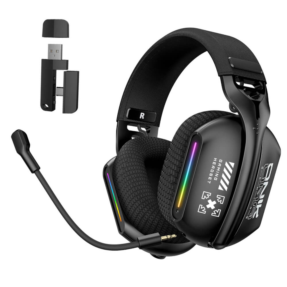 หูฟังเกมมิ่งไร้สาย ONIKUMA GT808 เชื่อมต่อได้ 3 โหมด - สีดำ_0