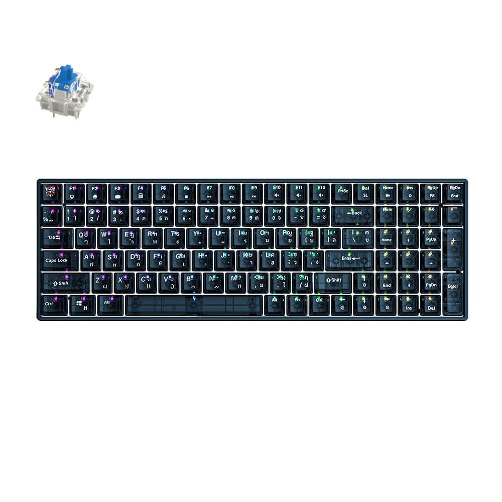 คีย์บอร์ดเกมมิ่ง ONIKUMA HIKARI GAMING KEYBOARD - สีดำ (BLUE SWITCH) (TH/EN)_0
