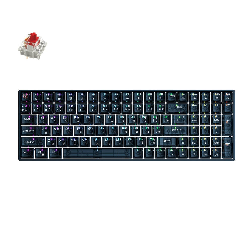 คีย์บอร์ดเกมมิ่ง ONIKUMA HIKARI GAMING KEYBOARD - สีดำ (RED SWITCH) (TH/EN)_0