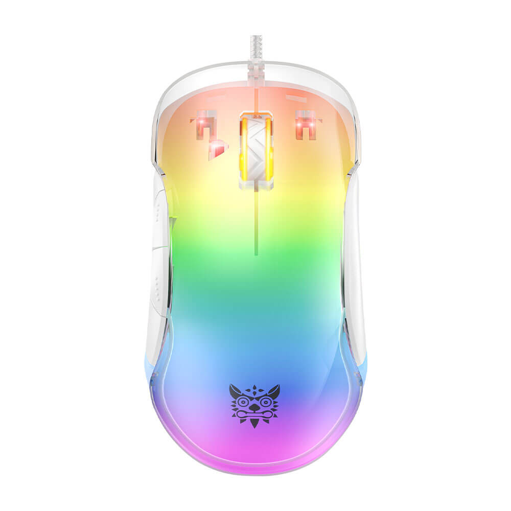 เมาส์เกมมิ่ง ONIKUMA CW925 RGB BACKLIT WIRED GAMING MOUSE - ขาว