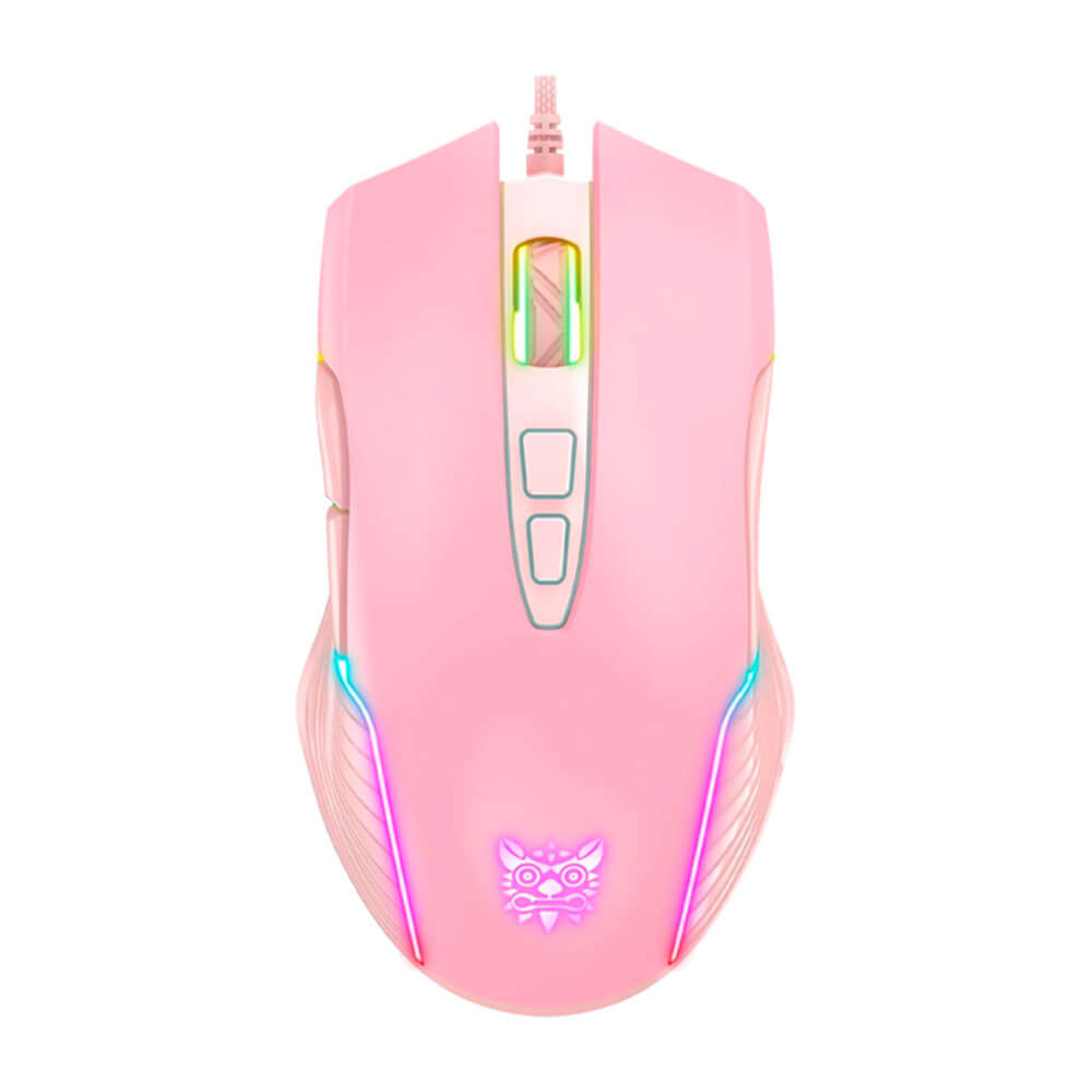 เมาส์เกมมิ่ง ONIKUMA SAKURA GAMING MOUSE - สีชมพู_0