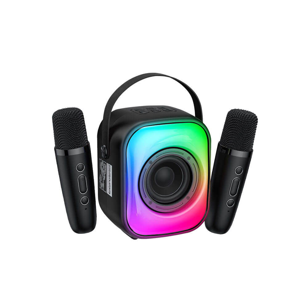 ลำโพงคาราโอเกะ ONIKUMA L7 BLUETOOTH KARAOKE SPEAKER พร้อมไมโครโฟน 2 อัน - สีดำ_7