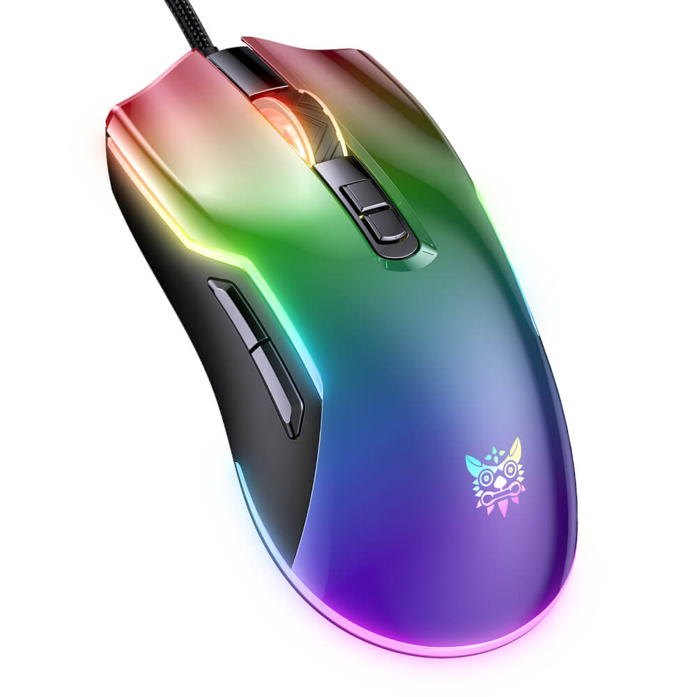 เมาส์เกมมิ่ง ONIKUMA TOUMEI FULL RGB GAMING MOUSE - สีดำ_1