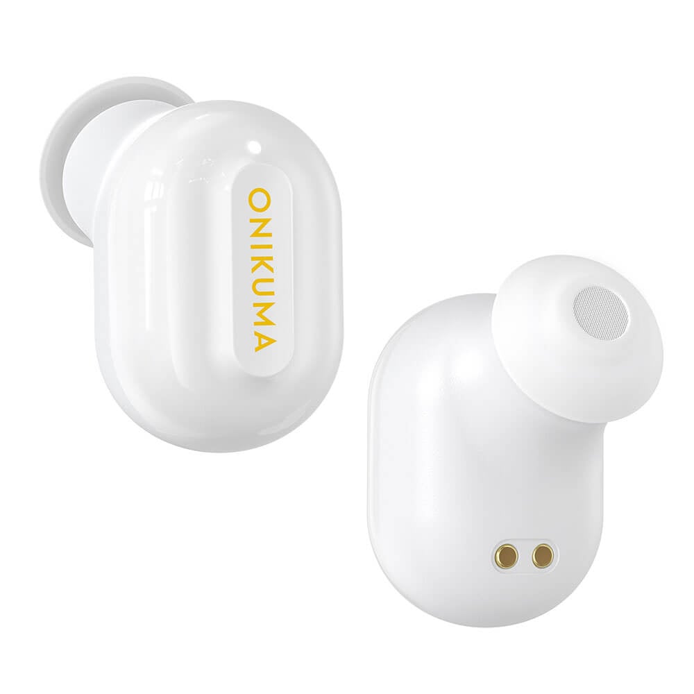 หูฟังเกมมิ่งไร้สาย Onikuma T20 มาพร้อมเคสชาร์จ - สีขาว
