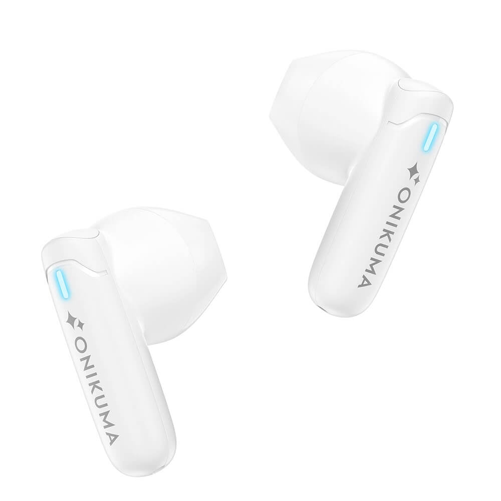 หูฟังเกมมิ่งไร้สาย Onikuma KUKU & NINI รูปทรงน่ารัก Bluetooth 5.3 - สีขาว