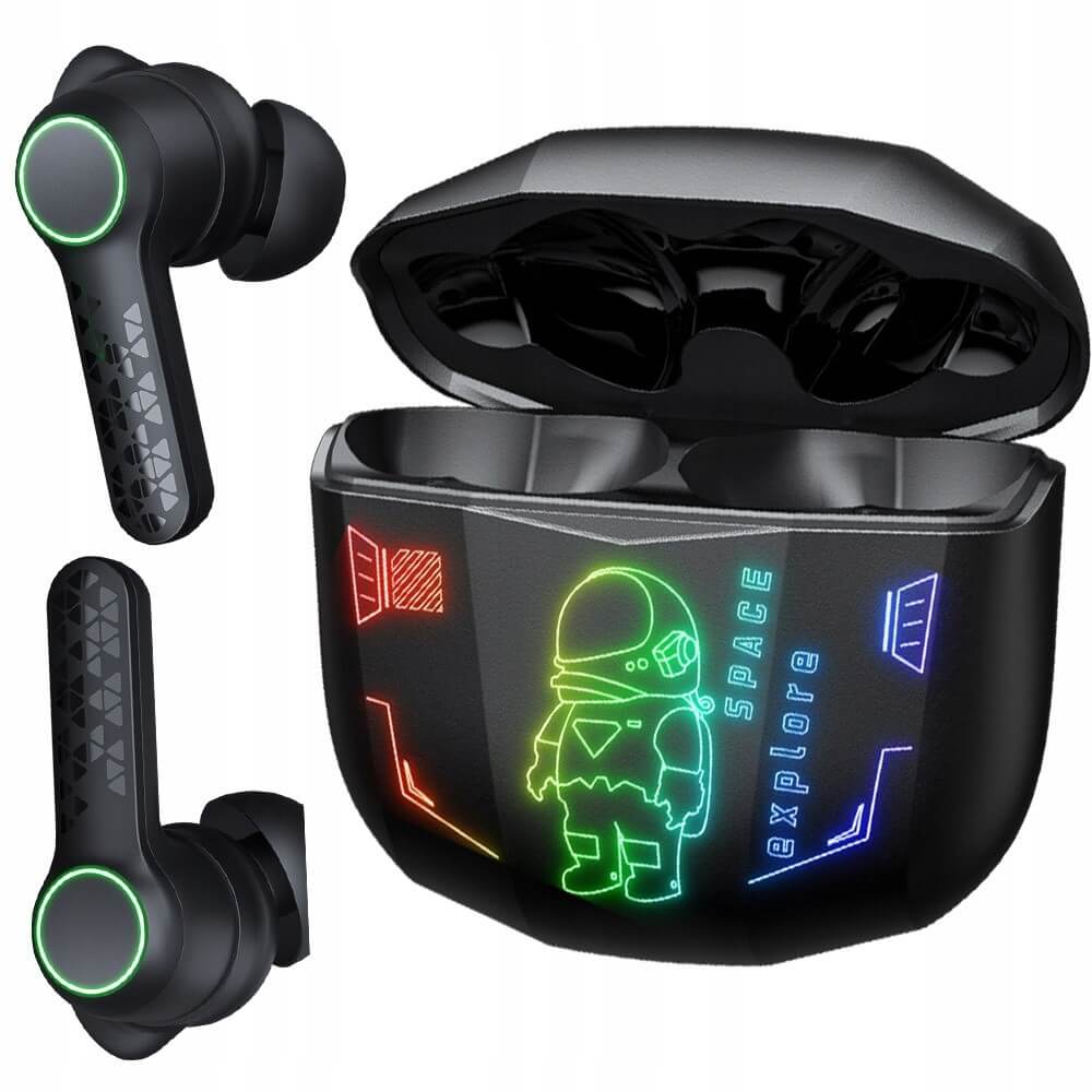 หูฟังเกมมิ่งไร้สาย Onikuma T36 มาพร้อมแสงไฟ RGB - อวกาศ