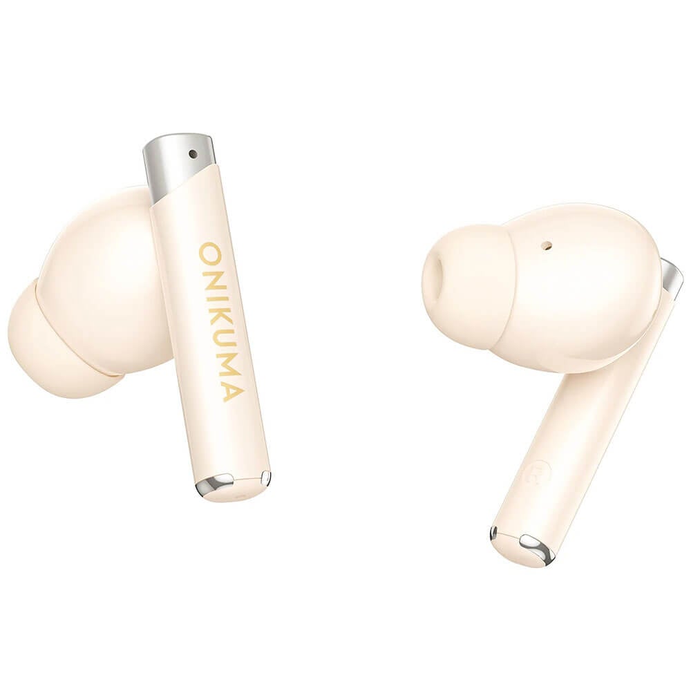 หูฟังเกมมิ่งไร้สาย Onikuma T18 รูปทรงสไตล์เรโทร Bluetooth 5.3 - สีเบจ_3