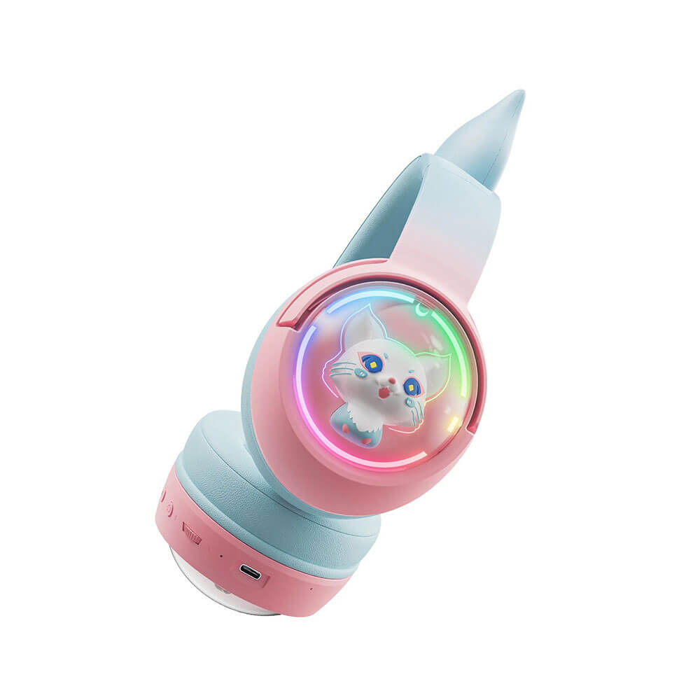 หูฟังเกมมิ่งไร้สาย Onikuma B5 Gradient เชื่อมต่อได้ 3 โหมด - ชมพูฟ้า