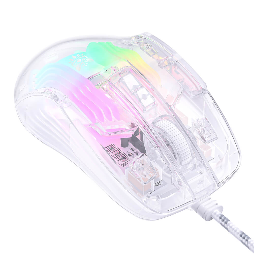 เมาส์เกมมิ่ง ONIKUMA CW923 WIRED ESPORT GAMING MOUSE - โปร่งใส