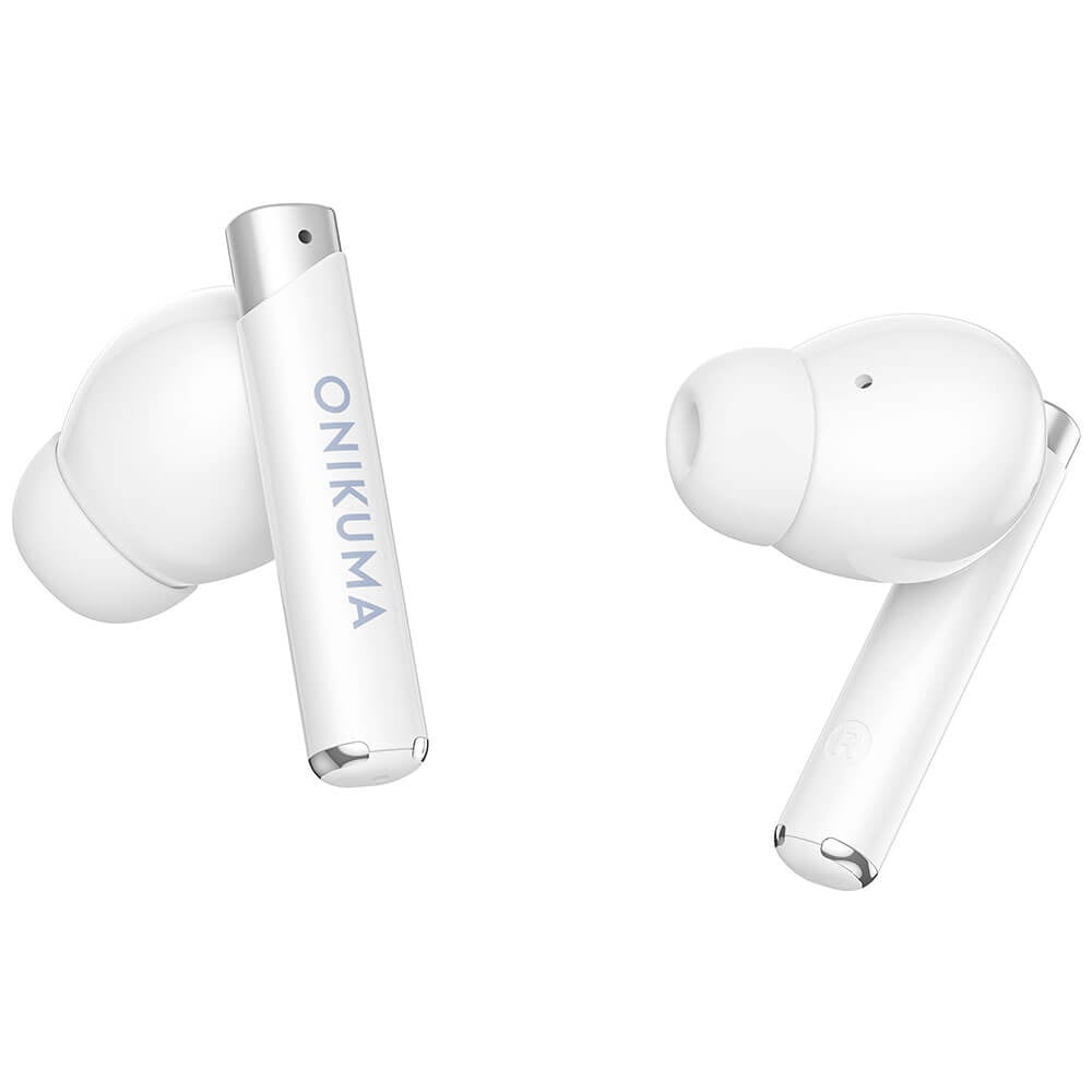 หูฟังเกมมิ่งไร้สาย Onikuma T18 รูปทรงสไตล์เรโทร Bluetooth 5.3 - สีขาว