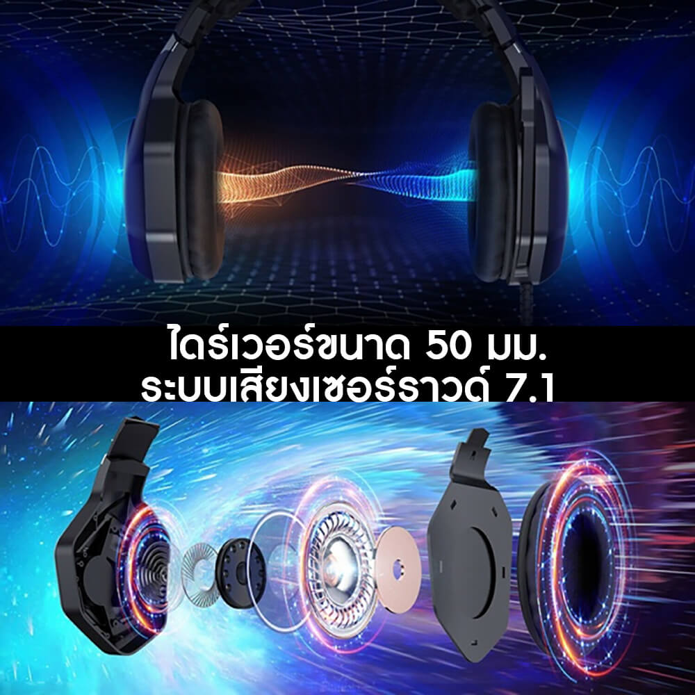 หูฟังเกมมิ่งแบบมีสาย ONIKUMA K10 PRO - สีดำ_4