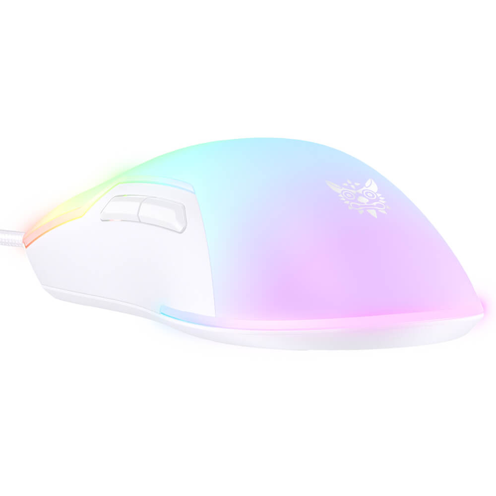 เมาส์เกมมิ่ง ONIKUMA TOUMEI FULL RGB GAMING MOUSE - สีขาว_4