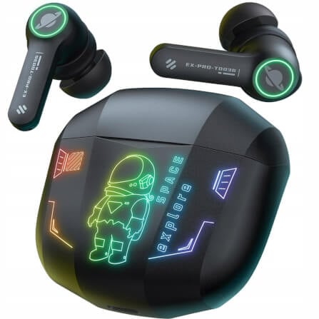 หูฟังเกมมิ่งไร้สาย Onikuma T36 มาพร้อมแสงไฟ RGB - อวกาศ_0