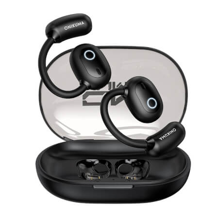 หูฟังไร้สาย Onikuma T25 ใส่ออกกำลังกาย Bluetooth 5.4 - สีดำ_0