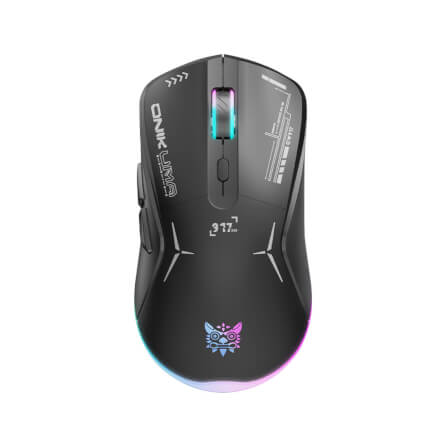 เมาส์เกมมิ่ง ONIKUMA OKAMI WIRELESS DUAL-MODE GAMING MOUSE เชื่อมต่อได้ 2 โหมด - สีดำ_0