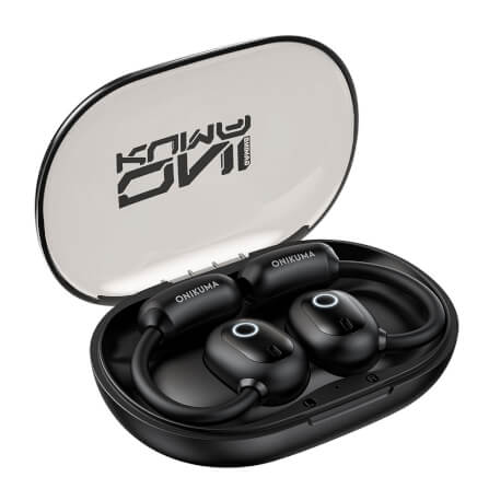 หูฟังไร้สาย Onikuma T25 ใส่ออกกำลังกาย Bluetooth 5.4 - สีดำ_1