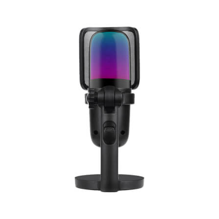 ไมโครโฟน ONIKUMA HOKO RGB ไมค์แบบตั้งโต๊ะ สำหรับเล่นเกม สตรีมมิ่ง ฯลฯ - สีดำ_1