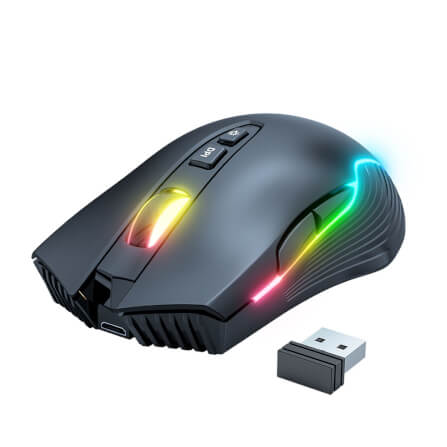 เมาส์เกมมิ่งไร้สาย ONIKUMA MIZU WIRELESS GAMING MOUSE - สีดำ_1