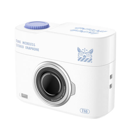 หูฟังเกมมิ่งไร้สาย Onikuma T18 รูปทรงสไตล์เรโทร Bluetooth 5.3 - สีขาว_2