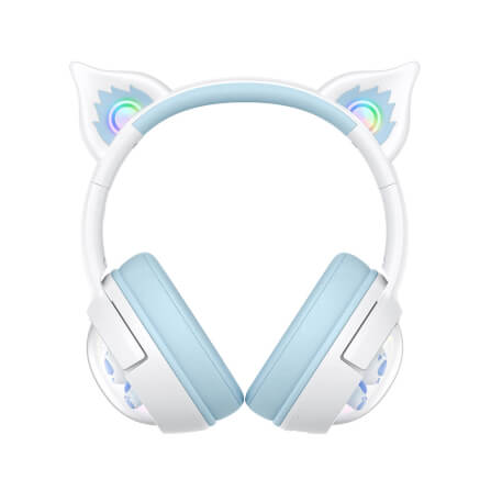 หูฟังเกมมิ่งไร้สาย Onikuma Kuku Rabbit Gradient เชื่อมต่อได้ 3 โหมด - ขาวฟ้า_2