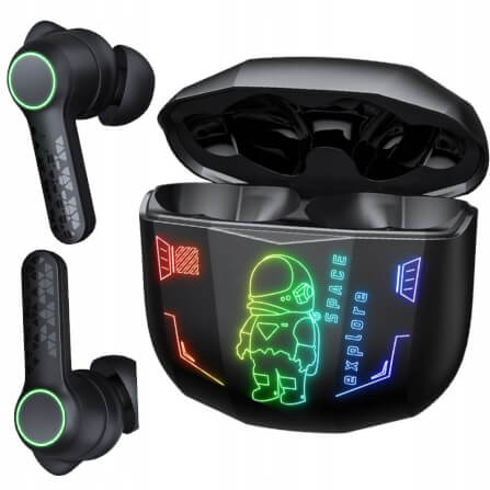 หูฟังเกมมิ่งไร้สาย Onikuma T36 มาพร้อมแสงไฟ RGB - อวกาศ_3