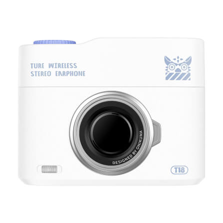 หูฟังเกมมิ่งไร้สาย Onikuma T18 รูปทรงสไตล์เรโทร Bluetooth 5.3 - สีขาว_3