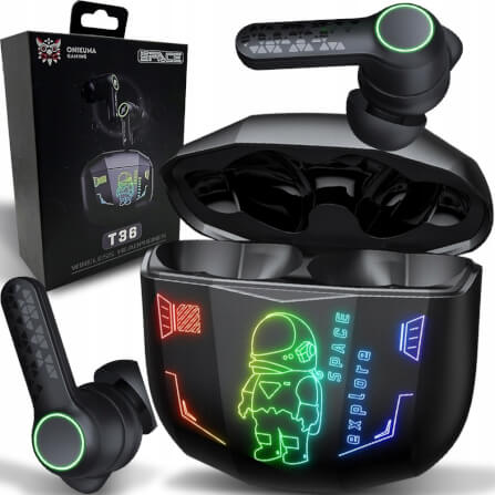 หูฟังเกมมิ่งไร้สาย Onikuma T36 มาพร้อมแสงไฟ RGB - อวกาศ_4