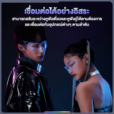 หูฟังเกมมิ่งไร้สาย Onikuma T27 ไมโครโฟน ENC - สีดำ_4