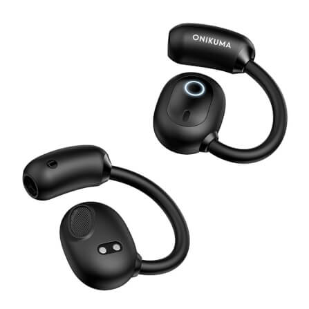 หูฟังไร้สาย Onikuma T25 ใส่ออกกำลังกาย Bluetooth 5.4 - สีดำ_4