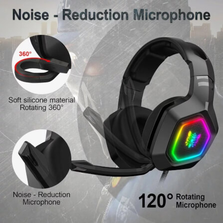 หูฟังเกมมิ่ง ONIKUMA K10 GAMING HEADSET - สีดำ_4