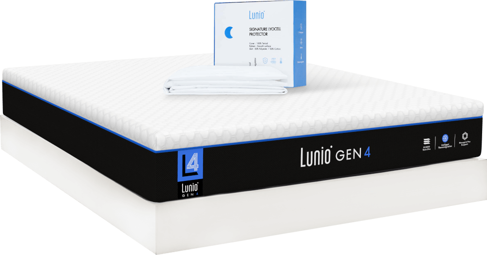 ที่นอนยางพารา 5 ฟุต LUNIO GEN4 มาพร้อมผ้ารองกันเปื้อนกันน้ำ รุ่น LUNIO SIGNATURE LYOCELL PROTECTOR_0