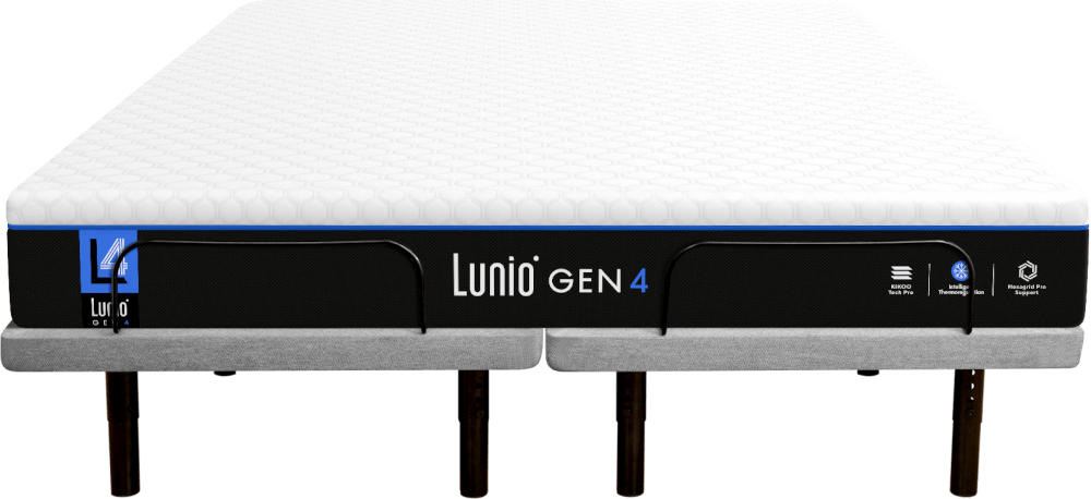 เตียงปรับระดับไฟฟ้า 6 ฟุต LUNIO SMART RISE มาพร้อมกับที่นอนยางพารา 6 ฟุต LUNIO GEN4