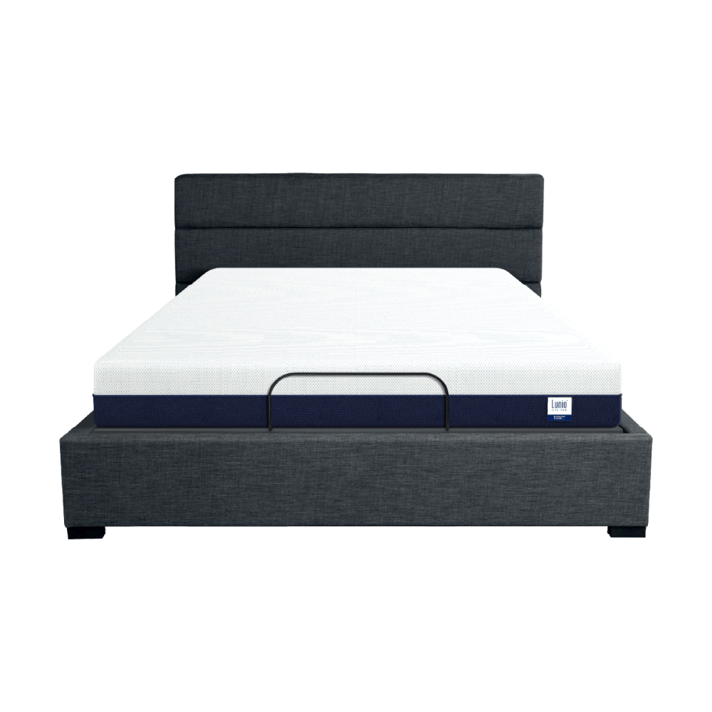 เตียงปรับระดับไฟฟ้า 3.5 ฟุต LUNIO SMART RISE และ ขอบเตียง 3.5 ฟุต มาพร้อมกับที่นอนยางพารา 3.5 ฟุต  LITE PRO LITE PRO_0