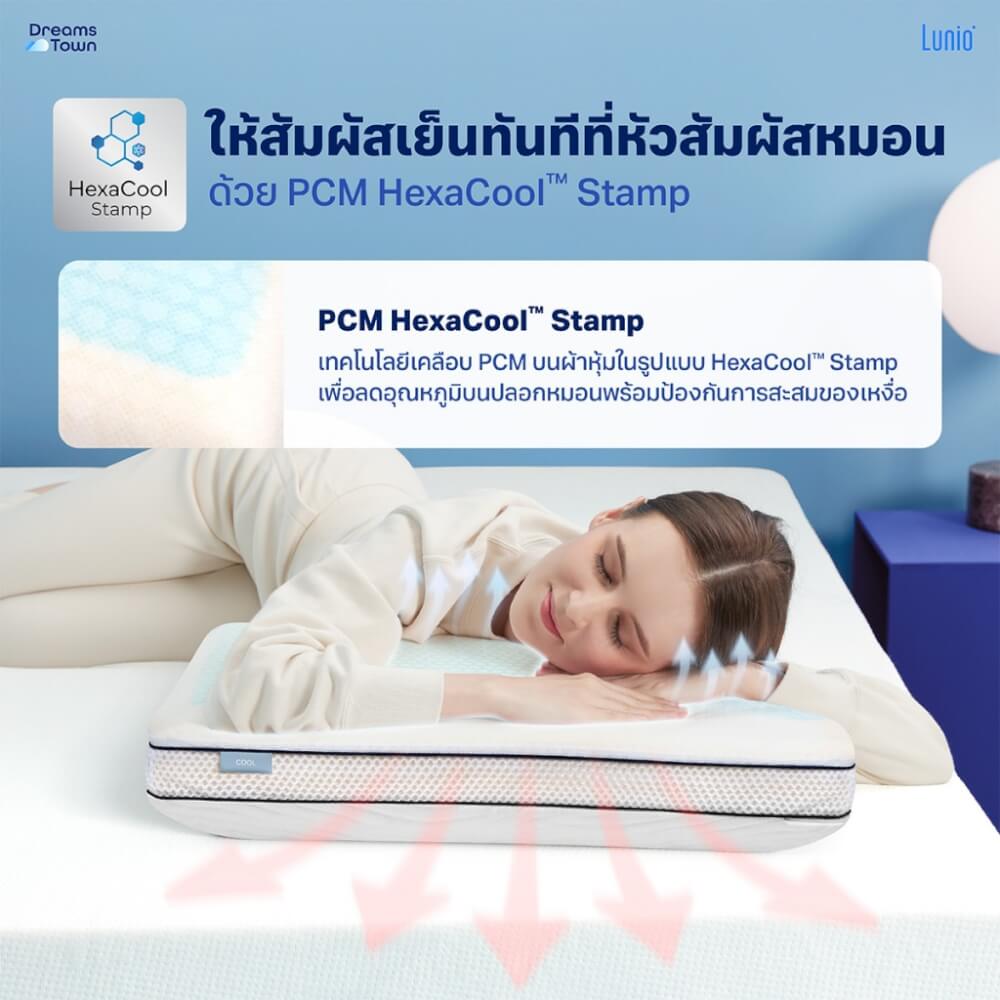 หมอนหนุน หมอนสุขภาพ LUNIO SNOWFLIP SMART PILLOW_2