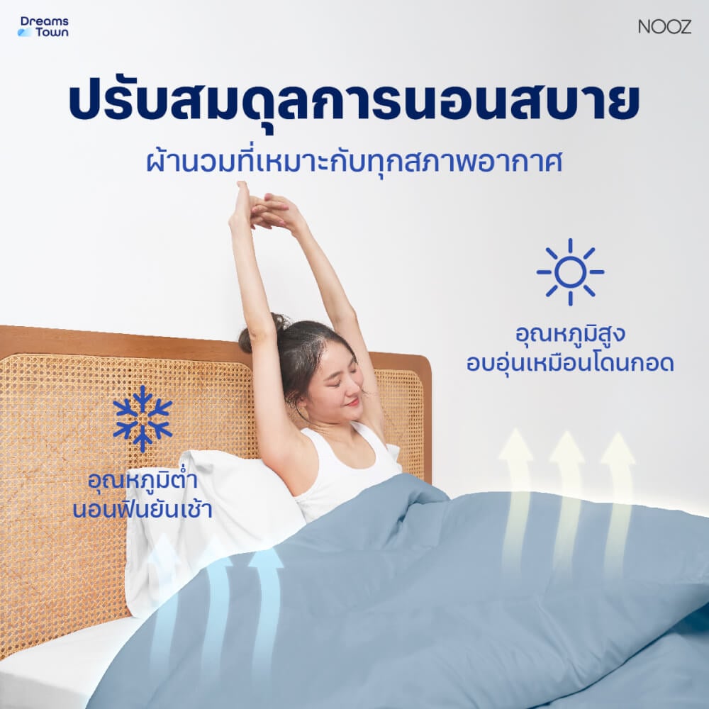 ผ้านวม 3.5 ฟุต Nooz Play รุ่น Comforter สีฟ้า Sky Blue