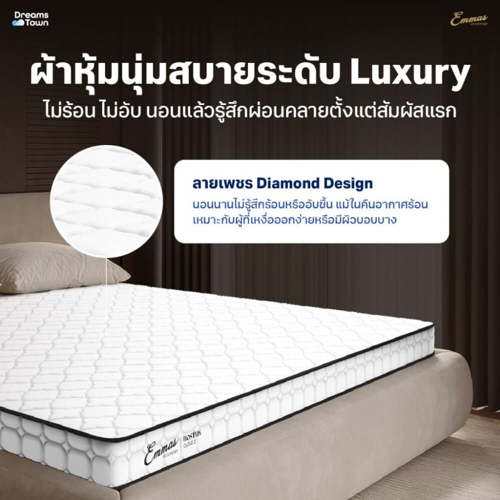 ที่นอนยางพารา 6 ฟุต EMMAS BOSTON CLOUD II หนา 4นิ้ว_4