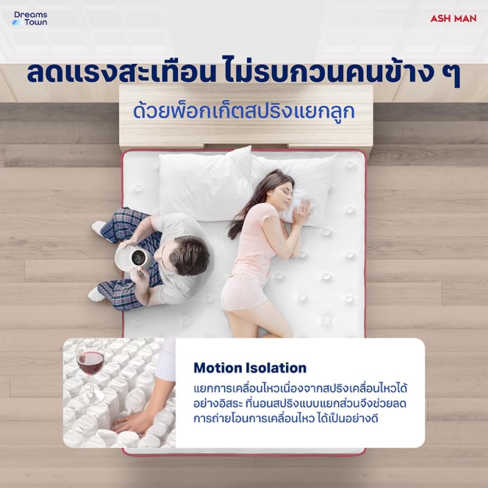ที่นอนพ็อกเก็ตสปริง 6 ฟุต ASHMAN KOMFORT_5