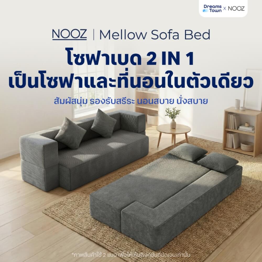 โซฟาเบด 2 IN 1 NOOZ SOFA BED สีเทา_10