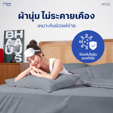 ผ้านวม 3.5 ฟุต Nooz Play รุ่น Comforter สีเทา Cloudy Gray_3