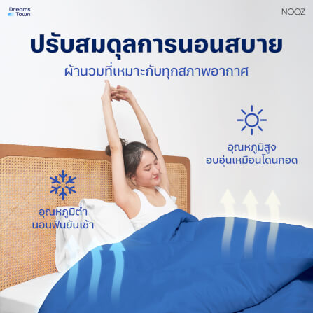 ผ้านวม 5,6 ฟุต Nooz Play รุ่น Comforter สีฟ้าเข้ม Arctic Blue_4
